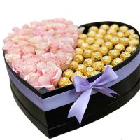 سفارش آنلاین باکس گل و شکلات برای سالگرد ازدواج - باکس گل وشکلات دیانا