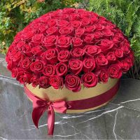 باکس گل 150 شاخه مهشید - خرید باکس گل لاکچری خواستگاری در تهران و کرج