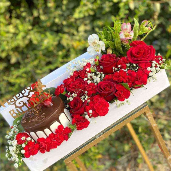 خرید آنلاین باکس گل و کیک در کرج