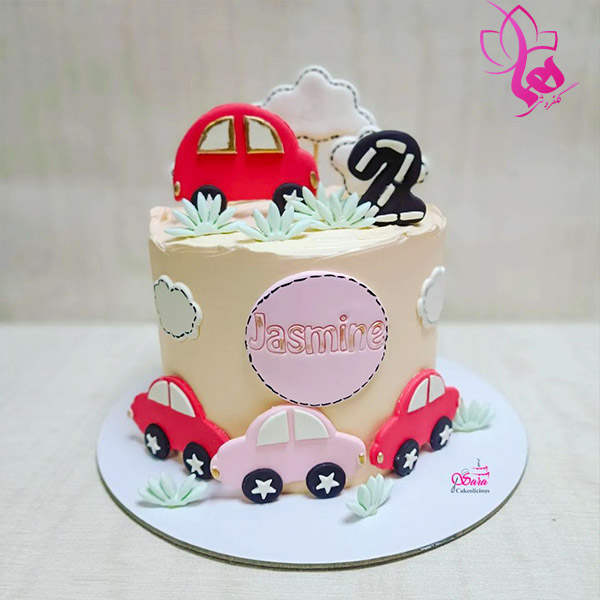 کیک تولد ماشینی برای پسر 2 ساله